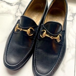 Gucci Leather horsebit loafers